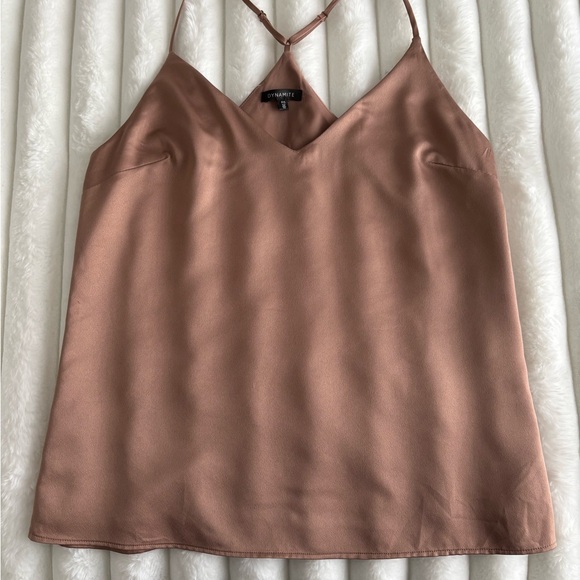 Dynamite Tops - Dynamite Brown Spaghetti Strap Top, size small, summer top‎